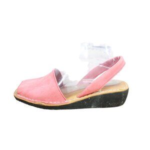 Eric Michael Pink Salon Ankle Strap Sandals Size 7